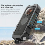 PULUZ Telaio Protettivo per Gabbia Rig con Supporti per Scarpe Fredde e Adattatore per Treppiede Pieghevole Magnetico per Insta360 ONE X2, Cage For Insta360 ONE X2