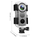 Custodia impermeabile subacquea PULUZ da 30 m per Insta360 ONE X2, Underwater Case For Insta360 ONE X2