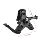 PULUZ Supporto per sottogola per casco da motociclista per GoPro, DJI Osmo Action e altre action camera, Helmet Chin Strap (Black), Helmet Chin Strap (Orange), Helmet Chin Strap (Blue)