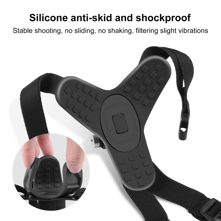 PULUZ Supporto per sottogola per casco da motociclista per GoPro, DJI Osmo Action e altre action camera, Helmet Chin Strap (Black), Helmet Chin Strap (Orange), Helmet Chin Strap (Blue)
