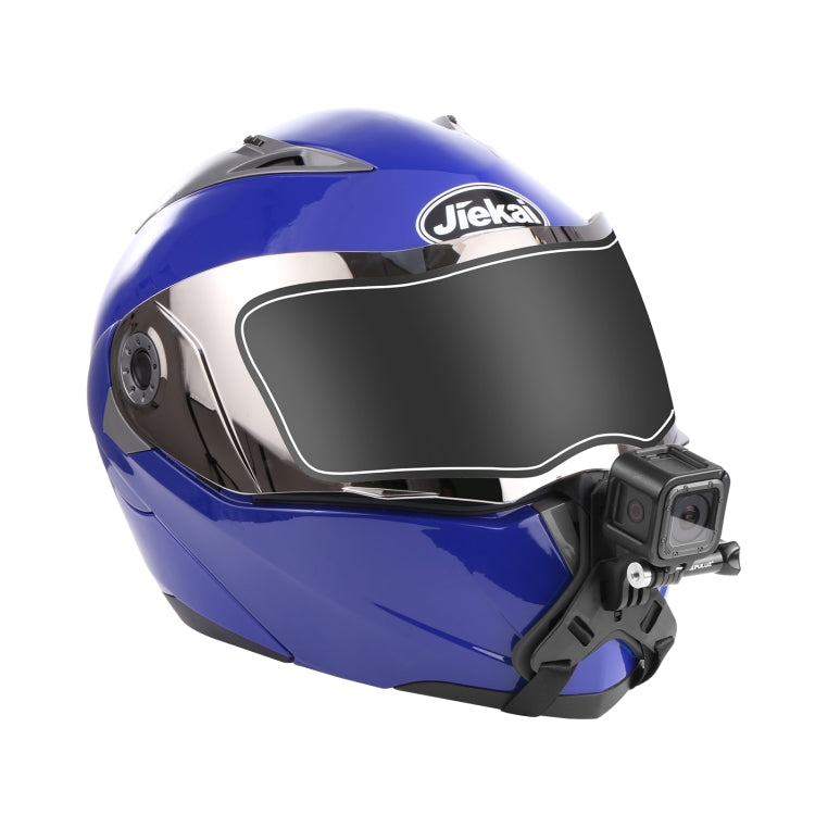 PULUZ Supporto per sottogola per casco da motociclista per GoPro, DJI Osmo Action e altre action camera, Helmet Chin Strap (Black), Helmet Chin Strap (Orange), Helmet Chin Strap (Blue)