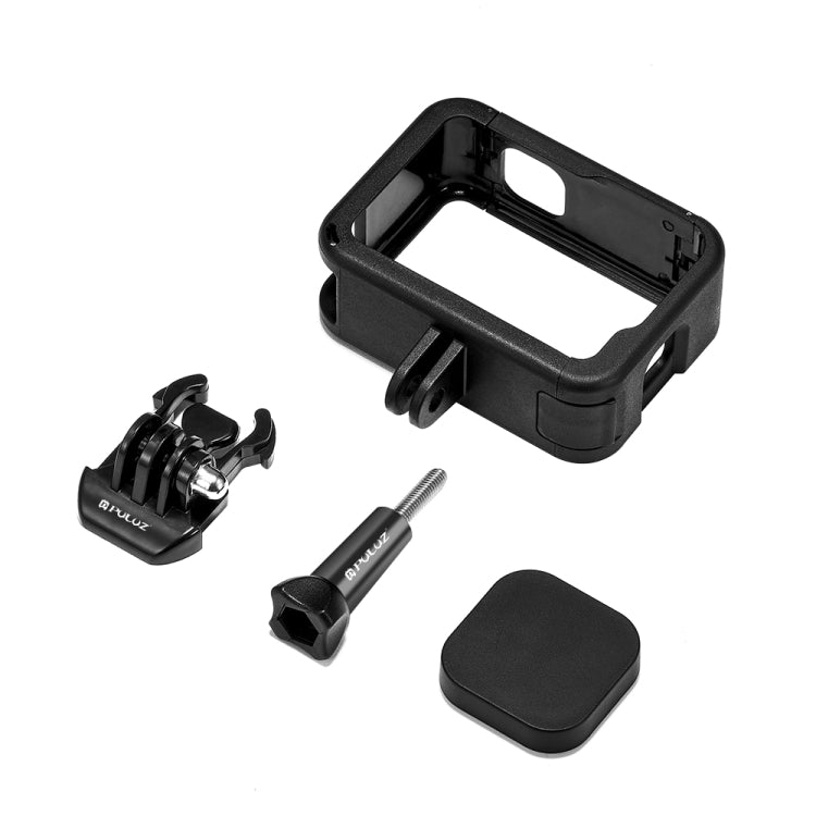 PULUZ Gabbia per montaggio su telaio PA ricaricabile con slot base per slitta fredda per Gopro HERO12 Nero /11 Nero /11 Nero Mini /10 Nero /9 Nero, Chargeable PA Frame Mount