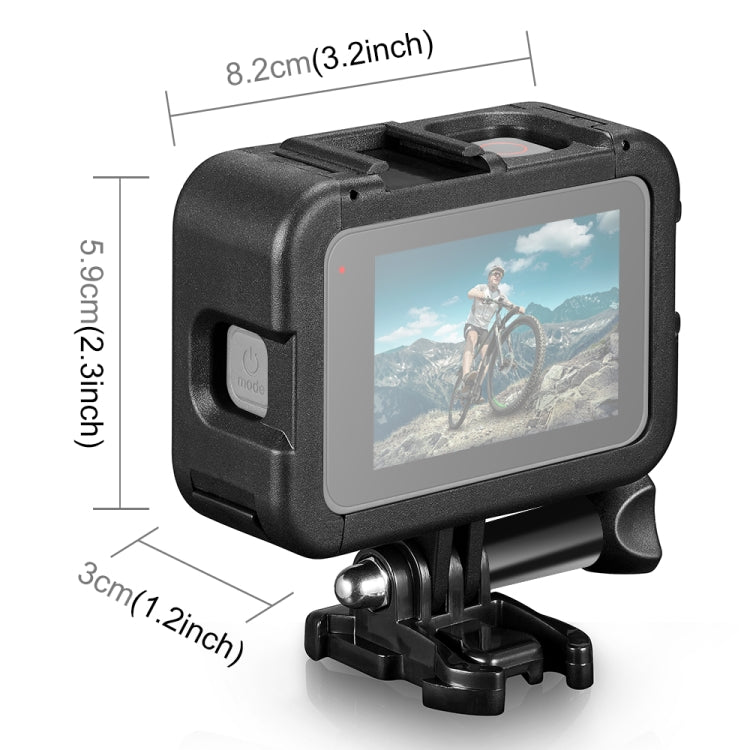 Gabbia PA di espansione telaio PULUZ con copertura interfaccia laterale per GoPro HERO12 Nero /11 Nero /10 Nero /9 Nero, PA Cage with Side Cover