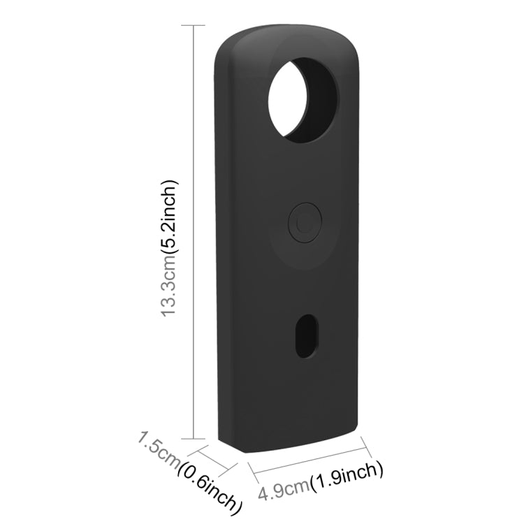 Custodia protettiva in silicone PULUZ con copriobiettivo per fotocamera panoramica Ricoh Theta SC2 360, Silicone Case For Ricoh Theta SC2(Black), Silicone Case For Ricoh Theta SC2(Blue), Silicone Case For Ricoh Theta SC2(Red)
