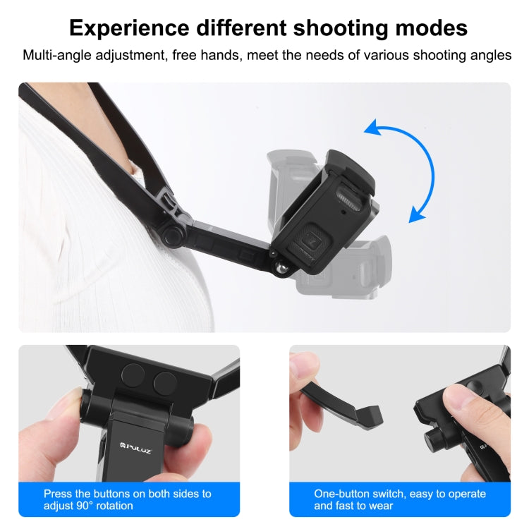 Staffa per collo regolabile PULUZ Lazy per smartphone GoPro Action Camera