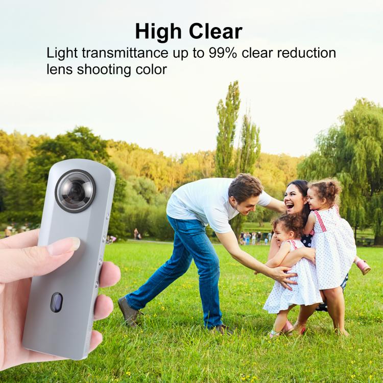 PULUZ Copriobiettivo PC Kit di copertura protettiva per Ricoh Theta SC2 / S / V