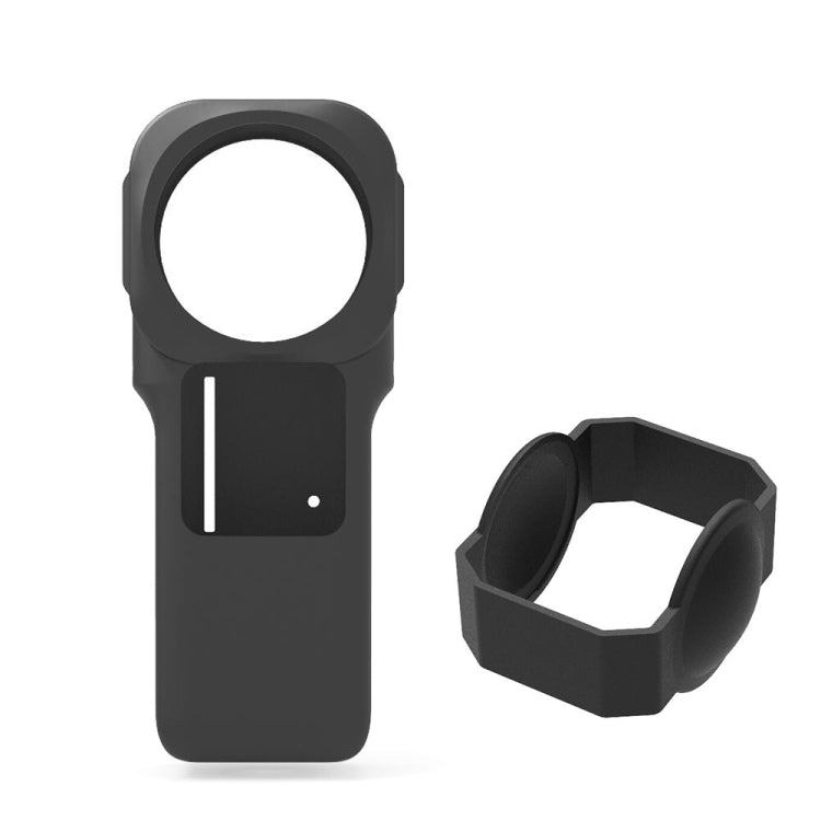Custodia protettiva in silicone PULUZ con copriobiettivo per Insta360 One RS 1 pollice 360 Edition, Silicone Case(Black), Silicone Case(Blue), Silicone Case(Red)