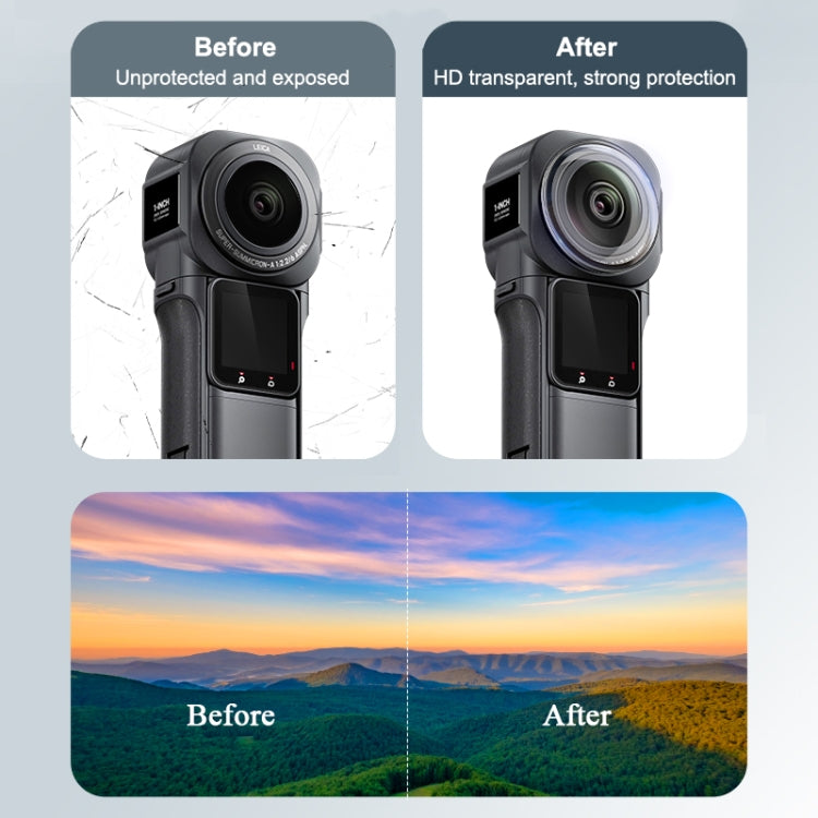 PULUZ Lens Guard Copertura protettiva per PC per Insta360 ONE RS 1 pollice 360 Edition, Lens Guard