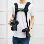 PULUZ Imbracatura a doppia spalla a sgancio rapido Cintura in schiuma di decompressione con imbottitura morbida per fotocamere digitali DSLR, Double Shoulder(AE), Double Shoulder