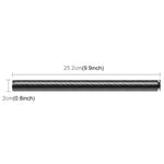 PULUZ 250 mm in lega di alluminio fibra di carbonio galleggiante aste di estensione selfie-stick per GoPro HERO10 Black / HERO9 Black / HERO8 Black / HERO7 /6 /5 /5 Session /4 Session /4 /3+ /3 /2 /1, DJI OsmoAzione e altre action camera, 250mm