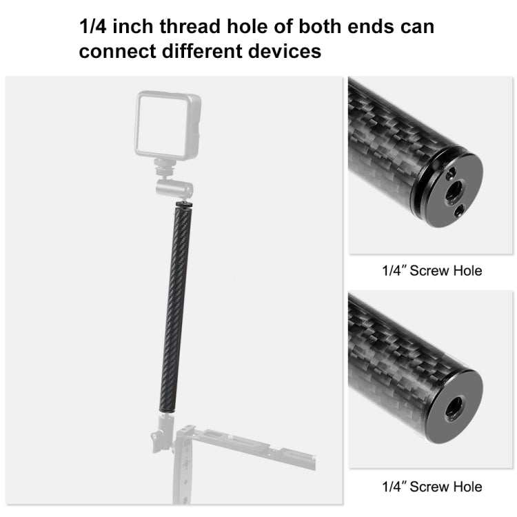 PULUZ 250 mm in lega di alluminio fibra di carbonio galleggiante aste di estensione selfie-stick per GoPro HERO10 Black / HERO9 Black / HERO8 Black / HERO7 /6 /5 /5 Session /4 Session /4 /3+ /3 /2 /1, DJI OsmoAzione e altre action camera, 250mm