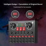 PULUZ Scheda Audio Trasmissione in Diretta Bluetooth Karaoke Canto Registrazione Mixer Audio per Telefono Cellulare/Computer/Laptop/Tablet PC, Versione Inglese, English Version