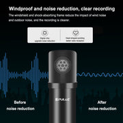 Microfono a condensatore con braccio a forbice e scheda audio USB