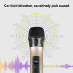 Microfono dinamico wireless UHF PULUZ con display LED, UHF