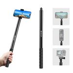 PULUZ Monopiede in metallo per selfie stick da 2 m per Insta360 One RS / X2 / X3, 2m Monopod