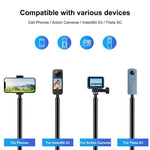 PULUZ Monopiede in metallo per selfie stick da 2 m per Insta360 One RS / X2 / X3, 2m Monopod