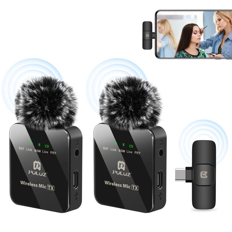 Microfono lavalier wireless Type-C con doppio microfono