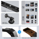PULUZ Dual Silicone Manici in lega di alluminio per immersione subacquea per GoPro, altre action camera e smartphone, For Action Cameras and Smartphones