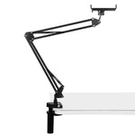Supporto per braccio articolato da tavolo per trasmissione in diretta PULUZ con morsetto per tablet, Tablet Clamp