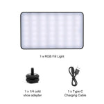 PULUZ Pocket 140 LED RGB Full Color Beauty Fill Light Luce LED portatile per fotografia, 140 LED