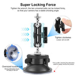 Supporto a ventosa PULUZ Magic Arm da 1/4 di pollice migliorato, Upgraded 1/4 inch Suction Cup Mount