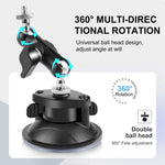Supporto a ventosa PULUZ Magic Arm da 1/4 di pollice migliorato, Upgraded 1/4 inch Suction Cup Mount