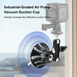 Supporto a ventosa PULUZ Magic Arm da 1/4 di pollice migliorato, Upgraded 1/4 inch Suction Cup Mount