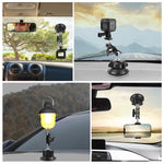 Supporto a ventosa PULUZ Magic Arm da 1/4 di pollice migliorato, Upgraded 1/4 inch Suction Cup Mount