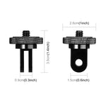 Adattatore vite 1/4" per treppiede action camera in metallo