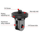 Adattatore vite 1/4" per treppiede action camera in metallo