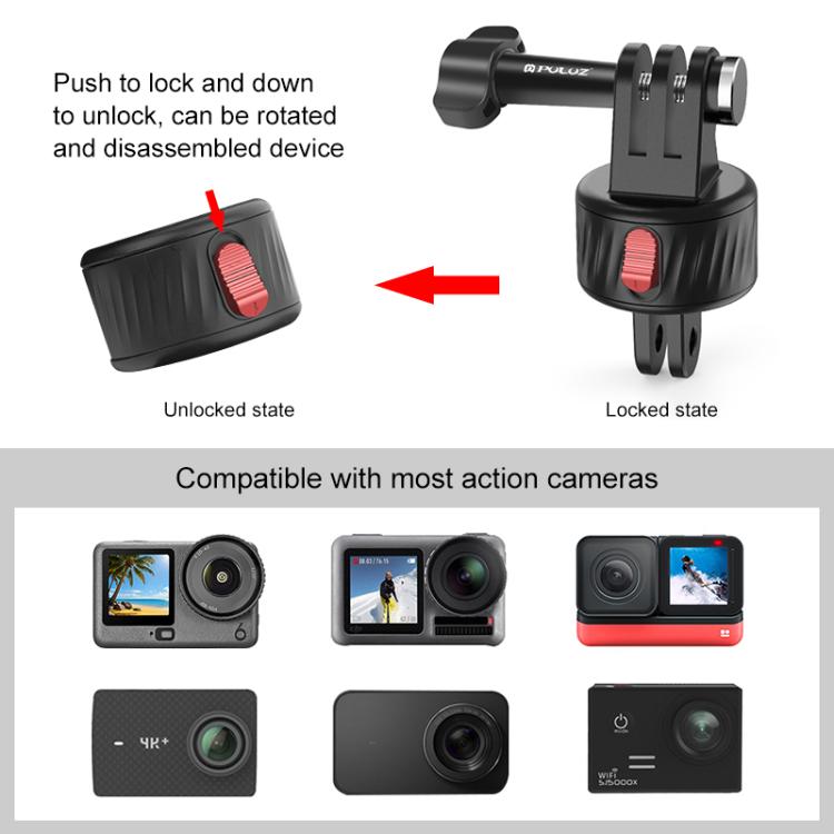 Adattatore base magnetica PULUZ Action Camera, Magnetic Base