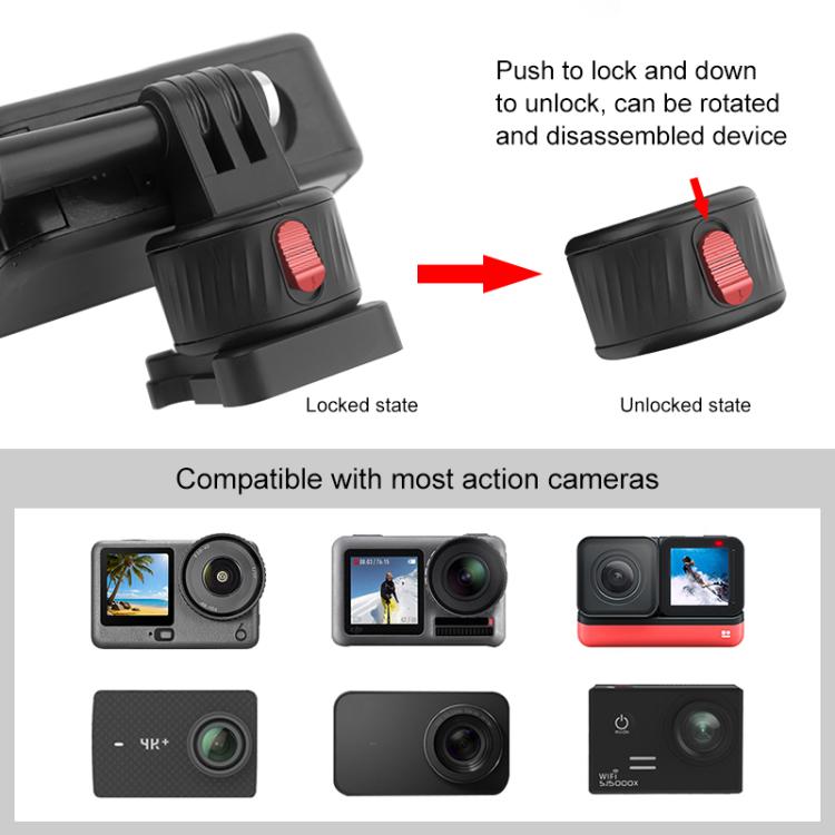 Adattatore per base magnetica a sgancio rapido per action cam PULUZ, Quick Release Magnetic Base