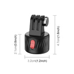 PULUZ Action Camera Adattatore base magnetica da 1/4 di pollice, 1/4 inch Magnetic Base