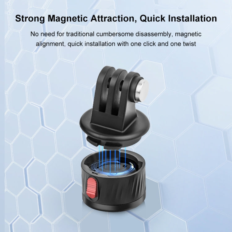 PULUZ Action Camera Adattatore base magnetica da 1/4 di pollice, 1/4 inch Magnetic Base