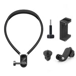 PULUZ Lazy Neck Staffa POV View Mount con morsetto per telefono per action camera / telefoni GoPro, Magnetic Silicone Collar Bracket