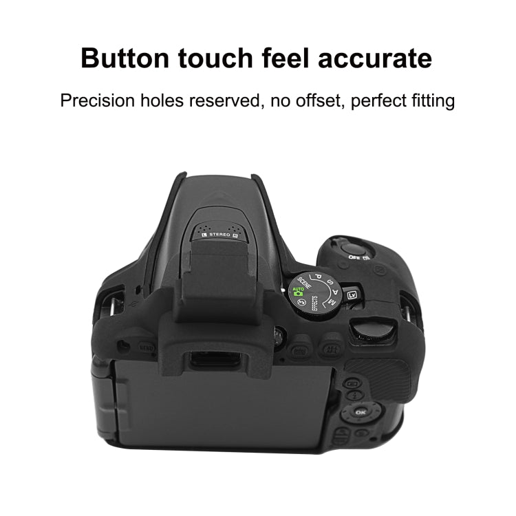 Custodia protettiva in silicone morbido PULUZ per Nikon D5500 / D5600, For Nikon D5500