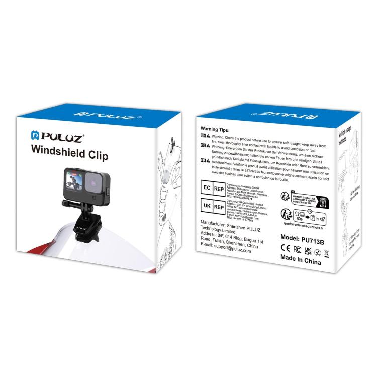 Supporto clip parabrezza per telecamera sportiva moto