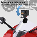 Supporto clip parabrezza per telecamera sportiva moto