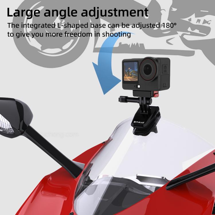 Supporto clip parabrezza per telecamera sportiva moto
