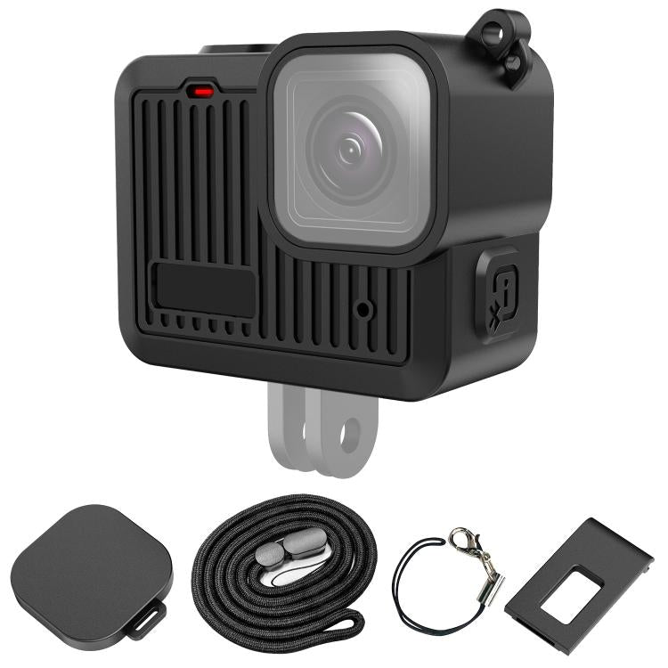 Custodia in silicone per GoPro HERO 2024 con copriobiettivo