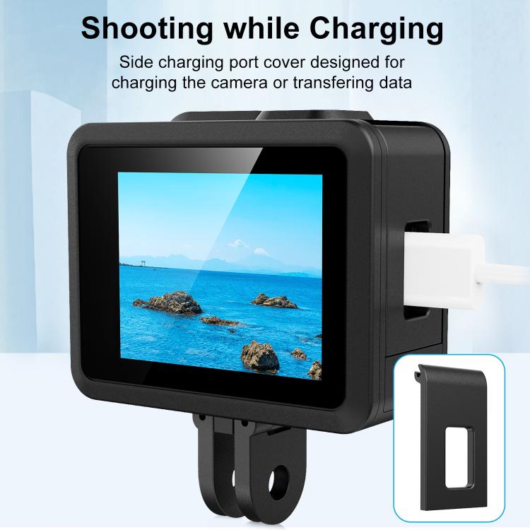 Custodia in silicone per GoPro HERO 2024 con copriobiettivo