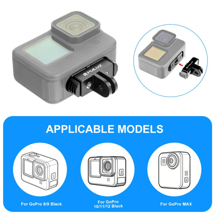 Supporto magnetico pieghevole a sgancio rapido per GoPro HERO 8-1