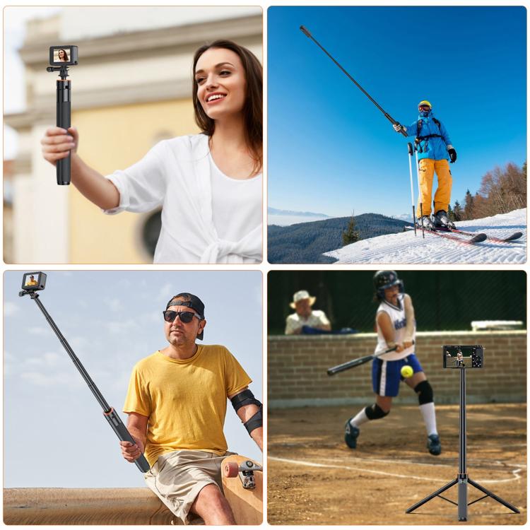 Selfie Stick e Treppiede 1.3m per Action Camera e Smartphone