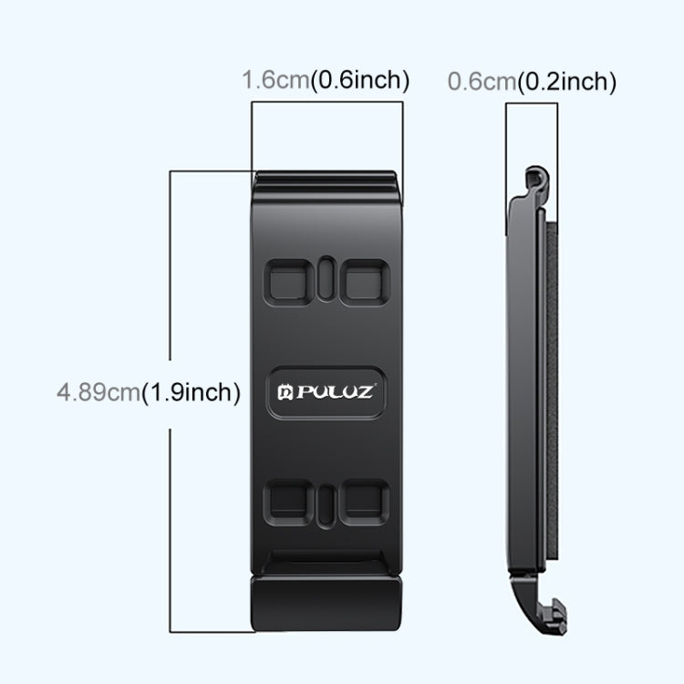 PULUZ Coperchio interfaccia laterale batteria in lega di alluminio per Insta360 Ace Pro 2, For Insta360 Ace Pro 2