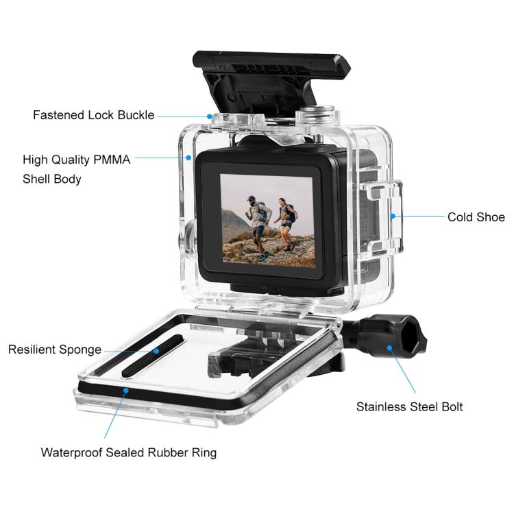 Custodia impermeabile per GoPro HERO 4K 2024 fino a 60m