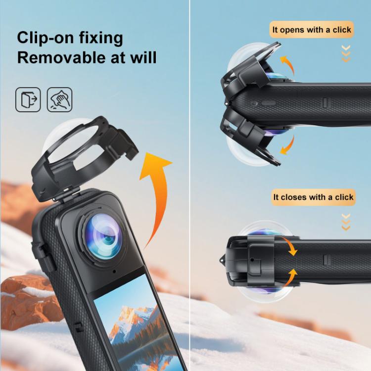 Pellicola protettiva in vetro temperato per lente Insta360 X5