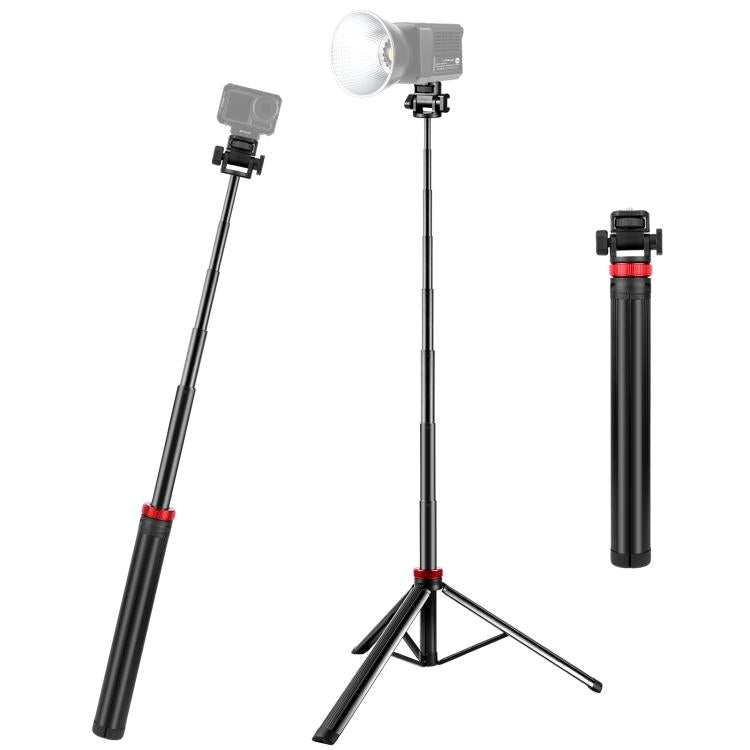 Treppiede telescopico 2m lega alluminio con vite 1/4"