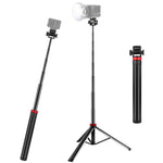 Treppiede telescopico 2m lega alluminio con vite 1/4