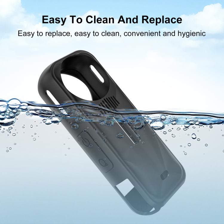 Custodia in silicone con copriobiettivo per Insta360 X5