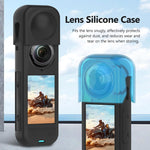Custodia in silicone con copriobiettivo per Insta360 X5